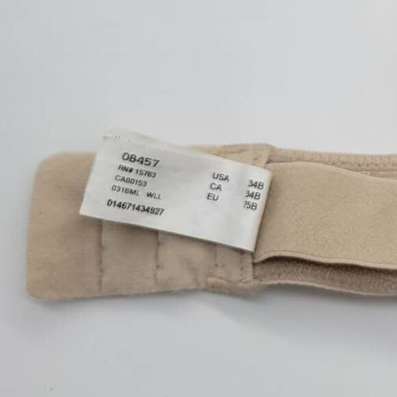 Maidenform Beige Sweet Nothings Convertible Strap Underwire Bra Size 34B - Picture 5 of 7